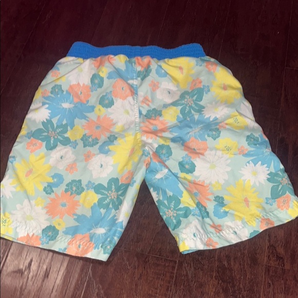 Matilda Jane Boys Floral Patterned Shorts with Blue Waistband - Picture 5 of 7
